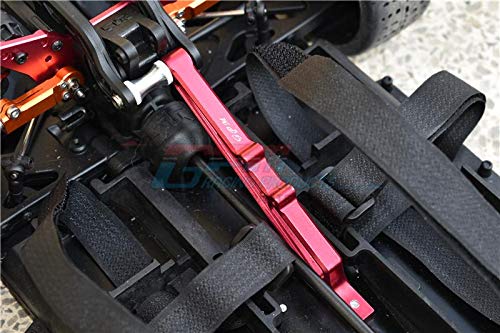 GPM for Arrma Limitless/Infraction Upgrade Parts Aluminum Rear Chassis Brace&Collar - 1Pc Set Red