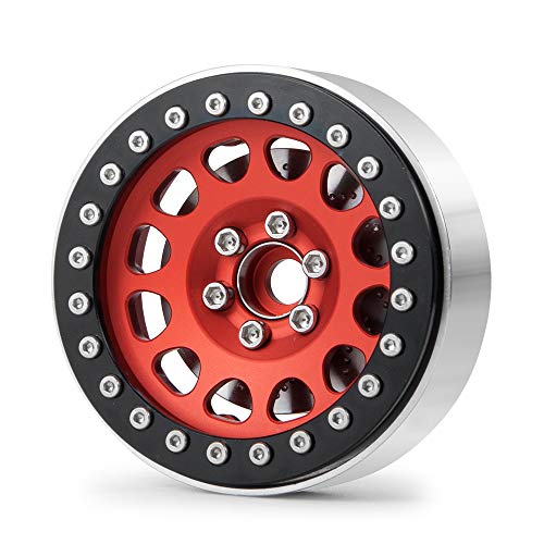QUE-T 4pcs Stainless Steel Wheel Weights for 1/10 RC 2.2" Beadlock Rims Wraith D90 - color: Fit for 2.2" Wheel