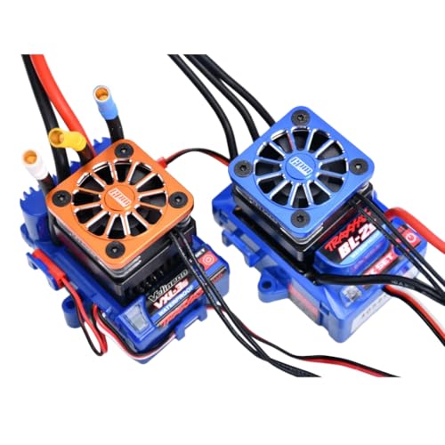 GPM 6061-T6 Alloy Esc High Speed Cooling Fan 28000 RPM (Bl-2S: 3383 and Velineon Vxl-3S: 3355R) for Mini Xrt Vxl 3S-108076-1 (Red) - color: Red