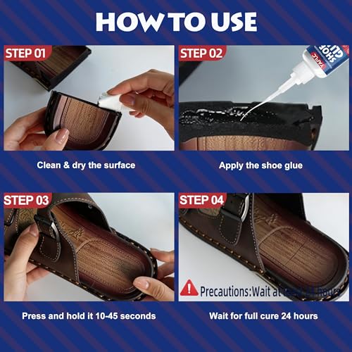 Shoe Glue Sole Repair, Super Glue for Shoes Heavy Duty 40g | Waterproof Flexible Instant Adhesive Shoe Glues Sole Repair, Boot Repair, Sneakers, Athletic Shoes, Heels, Sandals - style: Shoe Glue
