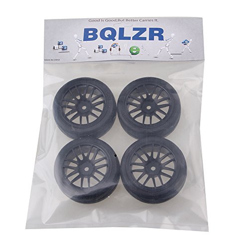 Y Shape Wheel Rim&Tires Replacement for HSP 1:10 On-Road RC Flat Racing Car 20106 Pack of 4