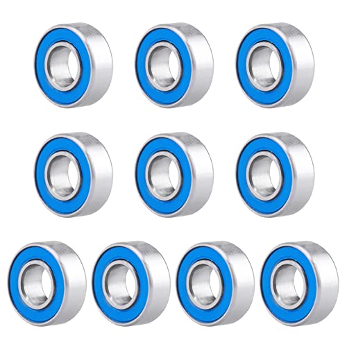 RC Ball Bearings RC Wheel Hub Bearings Double Rubber Sealed Compatible with Traxxas Slash Rustler Stampede 4x4 VXL 4-Tec 2.0 Replace Part 5116 (10-Pack) (5x11x4mm) - size: 5x11x4mm