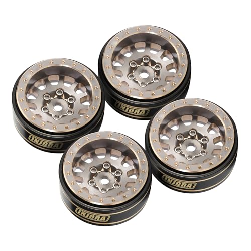 INJORA 42g 1.0 Plus Brass -3.75mm Offset Wheel for 1/24 1/18 RC (Grey) - color: Grey