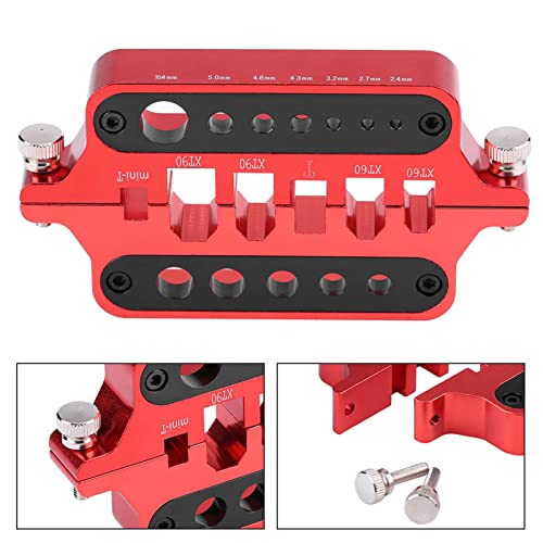 Aluminum Alloy Soldering Station Jig, Multifunction Soldering Aid for XT60 XT90 T Banana Connectors, with Thermal Insulating Layer and Adjustable Slots for RC Hobbyists