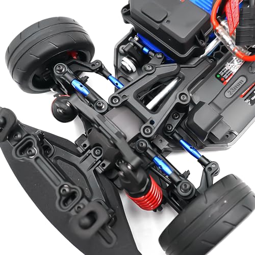 1 Set Aluminum Tie Rods for 1/10 4WD GT 4-Tec 2.0 (83056-4) RC Cars (Blue) - color: Blue