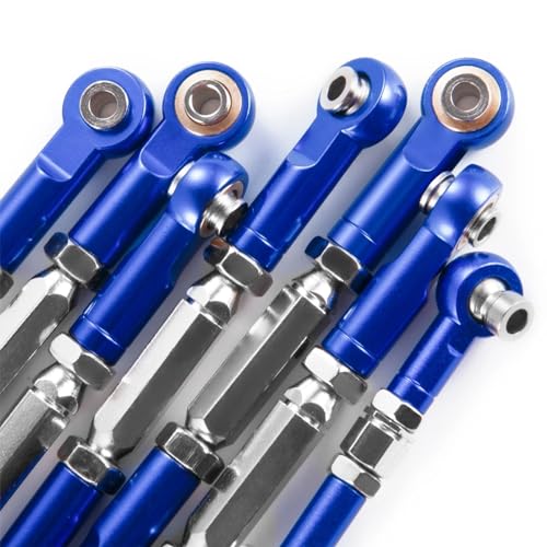 RC Car Rod Linkage Compatible with Slash 2wd for Stampede for Hoss 1/10 RC Crawler Metal Turnbuckles Camber Linkage Steering Link Rod Ends Adjustable