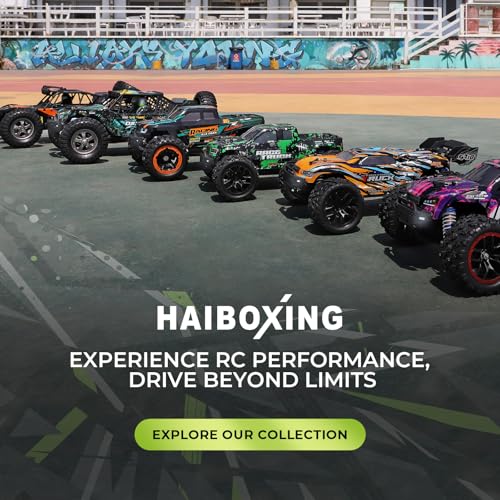 HAIBOXING 18872 1:18 RC Car, Remote Control Truck 4WD Off-Road Dune Buggy | 2.4GHz RC Truck 36km/h Speed Splash Waterproof Electronics 4X4 Truck, Dual Li-Po Batteries Hobby Gifts Toys for Kids, Adults - color: Grey