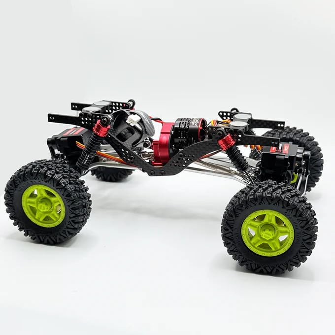 furitek 1/18 RC Crawler TerraX Active Pro 4WS – 1/18 ARTR RC Rock Crawler Remote Control Car w 4-Wheel Steering, Full Kit RTR Ready-to-Run 2-in-1 Outrunner Brushless System - color: Champagne Nude