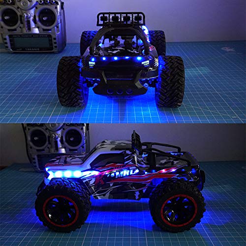 LED Light Strip for RC Fixed Wing Airplane Flying Wing Plane AR Wing Drone Model Car Truck (Blue) - color: Blue