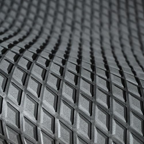 98.4"X43.31" Boat Flooring Self-Adhesive EVA Foam Boat Decking Marine Yacht RV Pool Non-Skid - color: Dark gray and black
