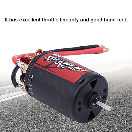 Brushed Motor MetalPlastic 550 Black Red for Crawler Car 1/10 RC High Performance Long Life Product Equipment: Suitable for 1/10 RC Crawler Car (12T) - size: 12T