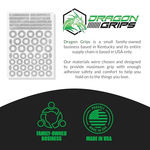 Dragon Grips RC Body Clip Hole Protectors, 49pcs, Clear PVC Stickers | For 1/10 RC Crawler Body Shells, Stick-On Accessories, Prevent Clip Hole Damage & Cracking, Protect Custom-Painted Bodies - color: Clear/49pc