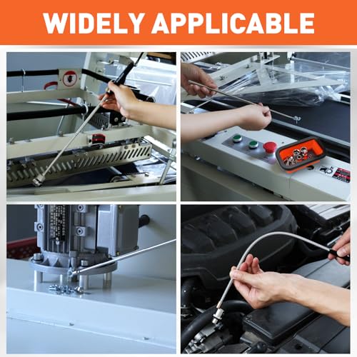 HORUSDY 4 - PIECE Magnetic Pickup Tools Kit | Extendable Telescoping Magnet Pick Up Tool Set 7-30.5” & 5-25” | Bend-It Flexible Magnetic Sweeper | Collapsible Parts Tray for Garage Workshop Yard - style: 4-Piece Magnetic Tray & Stick - Collapsible
