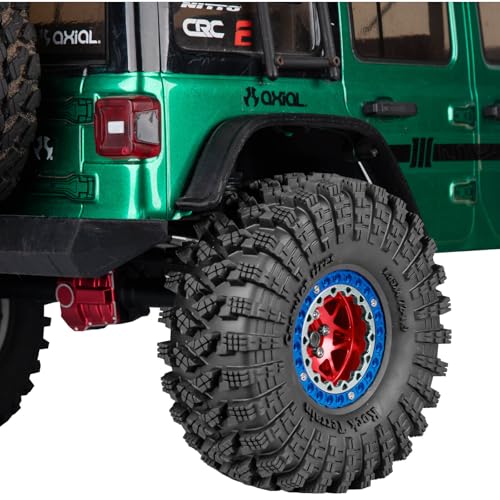 RC 1.9 Beadlock Wheel Rims for 1/10 SCX10 90046 AXI03007 TRX4 TRX6 VS4-10 Gen7 Gen8 MST CFX D90 RC Crawler,Aluminum 1.9" RC Tires Wheel Rim RC Truck Tires Wheels Rims.(4PCS) Red&Blue - color: Red&Blue(1.9 Rim)