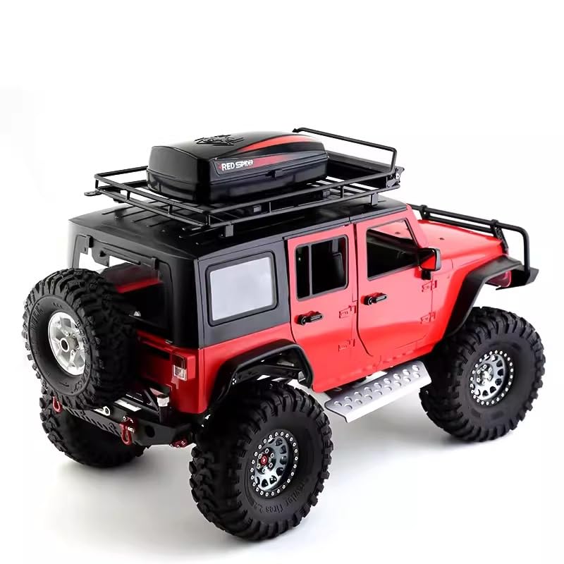 RC Plastic Roof Trunk Luggage Rack Box, Car Shell Body Upgrade for 1/10 or 1/12 Proportion Traxxas TRX4 TRX6 Axial SCX10 90046 G63 VP VS4 RC Crawler (Yellow) - color: Yellow