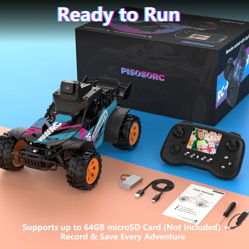 RC Car with Camera, RC Truck, FPV Remote Control Car, 2.4GHz 2.8" Screen, 60° Adjustable Camera, Live Video, APP/Radio Dual Control, 2 Speeds, Rechargeable Off-Road RC Cars, Gift for Adults&Kids - color: Pink