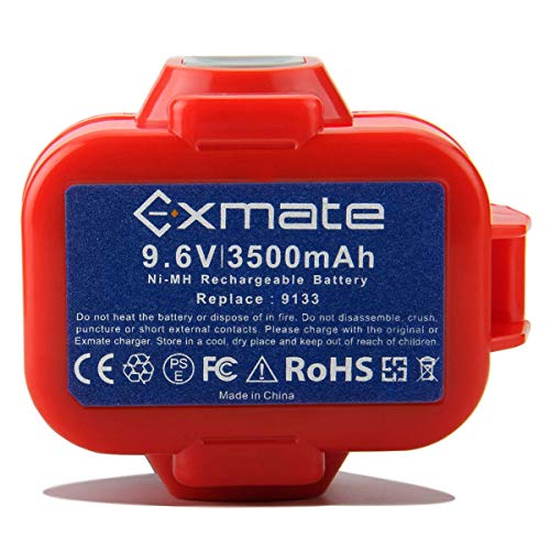 Exmate 9.6V 3.5Ah Battery for Makita PA09 9134 9135 9100 9120 9122 9133 9135A 192595-8 192321-5 192638-6 192404-1