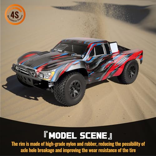 Pre-Glued RC 1/10 Short Course Truck Tires and Wheels Set 12mm Hex for Traxxas Slash 4x4 BL-2S 2WD Losi SCT Redcat Blackout SC HPI, with Foam Inserts - style: Type 2