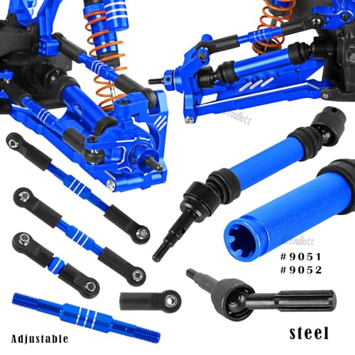 RC Upgrades Part for 1/10 Slash/Rustler/Stampede/Hoss 4x4 4WD VXL,Arm/Shocks/Caster Block,Steering Blocks,Stub Axle Carriers,Steering Bellcranks/Drive Shaft,Shock Tower/Links,Navy Blue - color: Navy Blue-(for 1/10)