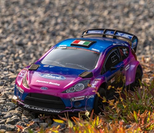 CROBOLL 1/10 Brushless RC Cars with Gyro, Max 50 mph Fast RC Rally Car,RTR | RLAARLO Fast RC Car 2.4Ghz All Terrain RC Cars, Waterproof 4x4 Hobby Remote Control Car RC Truck with 3S Battery, Purple - color: Purple