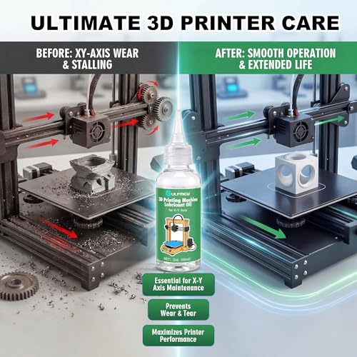 60ml 3D Printer Lubricating Oil Compatible with Bambu lab | Bearing Lubricant for X-Y Axis, 3D Printer Lube Compatible with Bambu lab X1C/A1/A1 mini/P1S/P1P Accessories
