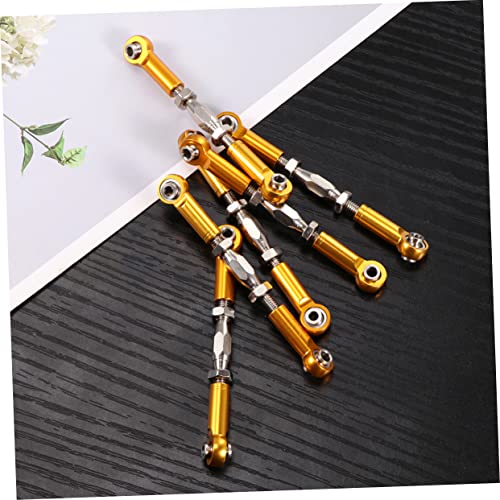 6Pcs Turnbuckle Rod Linkage for Epxhsp Racing Hpi Truck Buggy Upgrade Parts Construction Yellow - color: Yellow