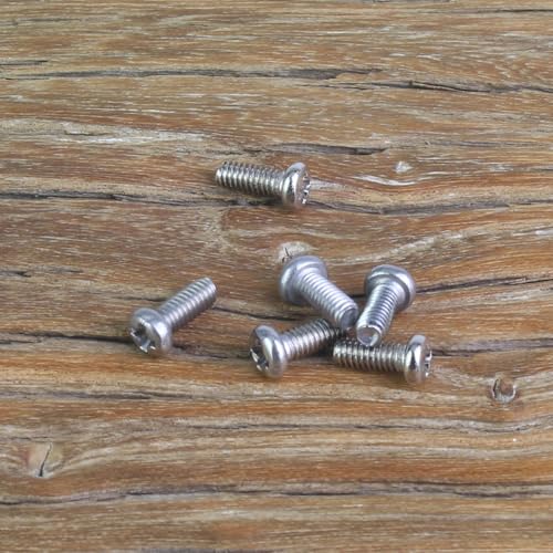105 Pieces M2.5 x 6mm Machine Screws, Thread Pitch 0.45mm, Sutemribor M2.5 Phillips Pan Head Machine Screws, 304 Stainless Steel, Fully Threaded, Silver - size: M2.5 x 6mm, style: Phillips Pan Head