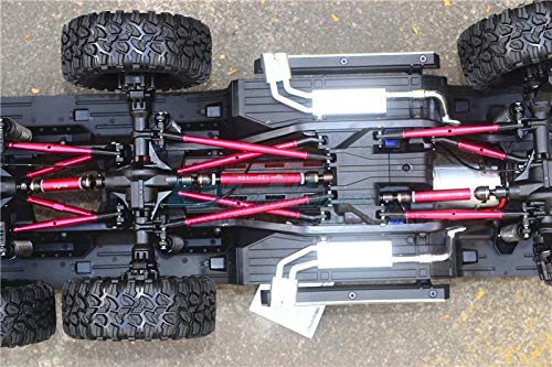 GPM For Traxxas TRX-6 Merc-Benz G63 (88096-4) Steel+Aluminum Front + Center + Rear CVD Drive Shaft - 3Pc Set Blue