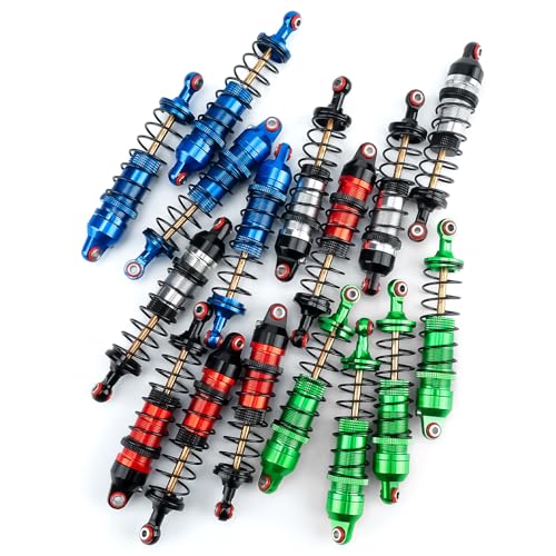 89mm Threaded Damper for Tra-xxas 1:16 Mini Maxx 4WD XRT VXL-3S | Monster Truck Upgrades Red Aluminum 7075 Alloy Adjustable Spring Shock Absorber - color: Red
