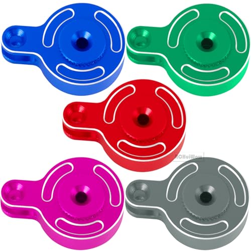 RC Servo Saver Set 25T Upgrades Part for 1/10 Big Rock 3S BLX,Granite/Senton 3S BLX & Mega 550,Kraton/Outcast 4S BLX,1/8 Typhon 3S BLX& Mega 550,Alloy Fixed Link Steering Servo Saver,Pink - color: Pink-1 Set