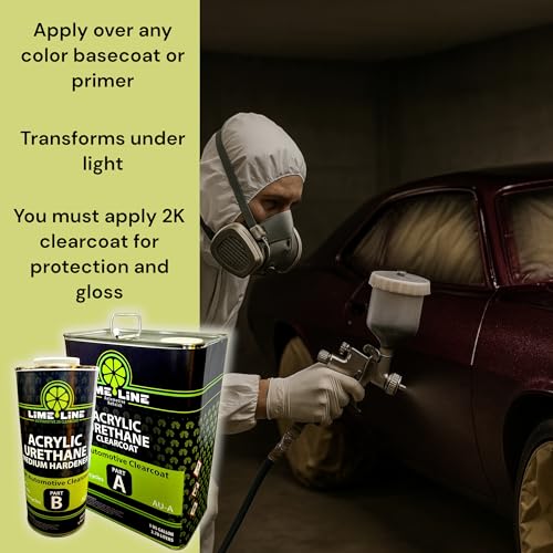 LiME LiNE Automotive Basecoats, 1k Urethane Base Coat Color (White Basecoat Quart) - color: White Basecoat - 1 Quart