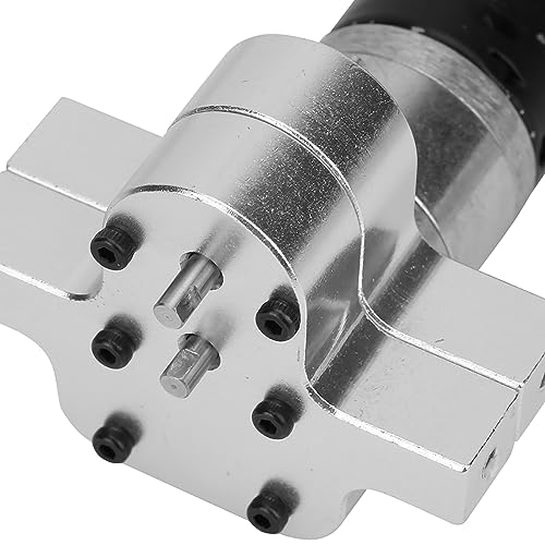 Metal Transfer Case RC Accessory for WPL Henglong B24 B16 B36, 370 CNC Aluminum Gearbox Replacement for RC Crawler Drivetrain Upgrade Kit