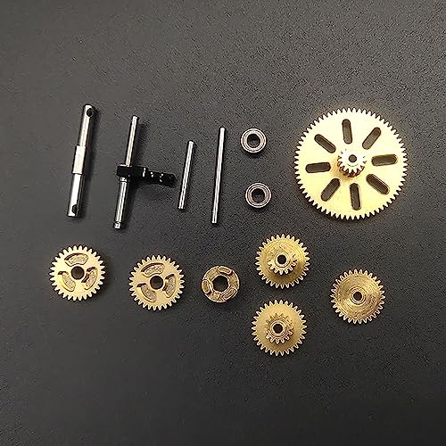 RC Climbing Car Metal Transmission Center Gearbox Transmission Case with Gear for FMS 1/24 FCX24 RC Crawler Upgrade Parts Accessories - color: Red Gearbox + Gear