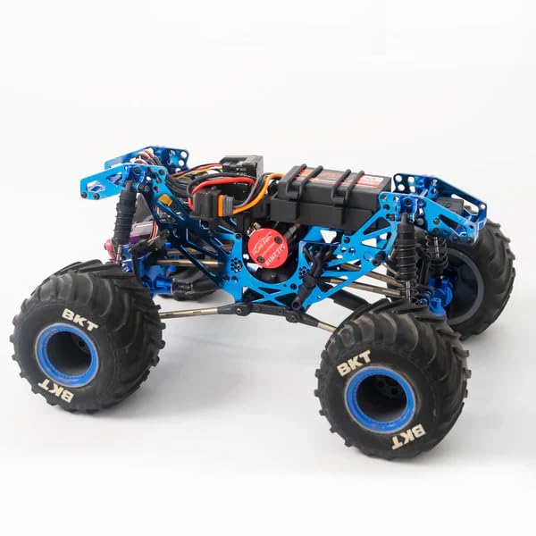 furitek Titan Frame KIT for Losi 1/18 Mini LMT 4 Wheel Drive Monster Truck Brushed RTR - Remote Control Car, RC Cars 1/18 Scale Toy Upgrade Parts (HELIDIRECT) (Blue) - color: Blue