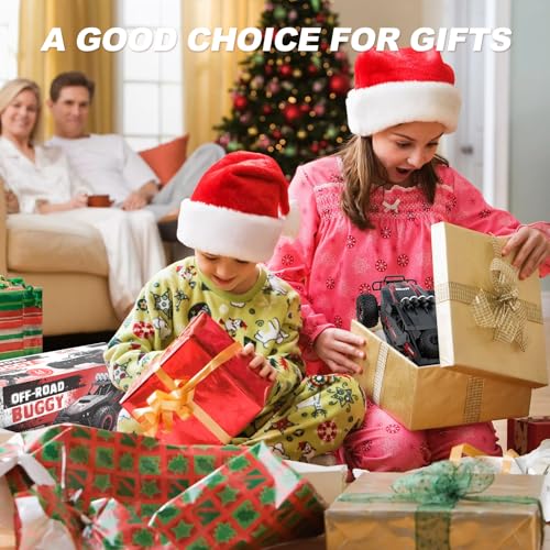 Remote Control Car 2.4GHz High Speed 25 km/h Off-Road RC Car 1:16 Two Rechargeable Batteries & 70+ Min Playtime Remote Control Monster Truck Gift for Kids and Adults | Off-Road RC Car 1:16 Two Rechargeable Batteries & 70+ Min Playtime RC Monster Truck Gif