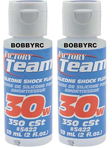 Team Associated (2) 30w Weigh Silicone Shock Oil Fluid for Traxxas Losi Arrma