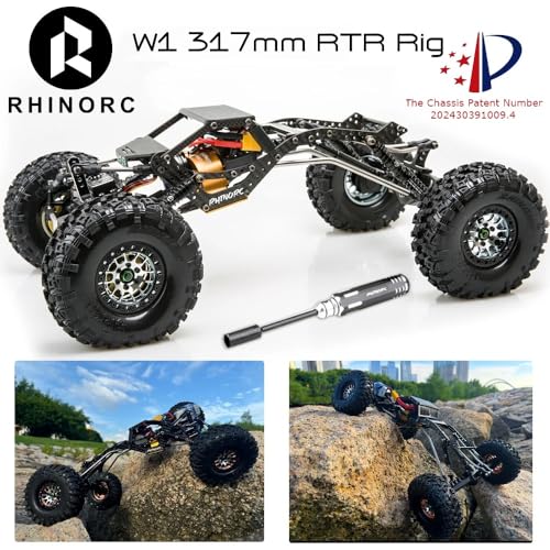 Rhino RC W1 Chassis 317mm 1/10 Shafty Crawler (Rhino W1 RTR Edition) - color: W1 Rtr Edition