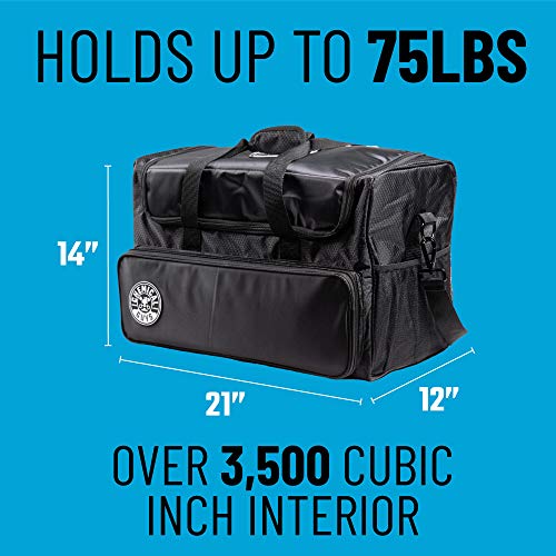 Chemical Guys, Detailing Arsenal Bag & Trunk Organizer, Large, 21 x 12 x 14 | Large range bag carries bottles, tools and towels for wash day, reinforced base, folds for easy storage