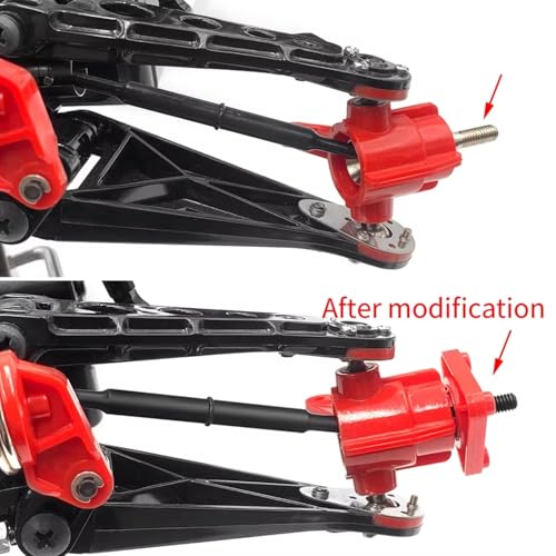 RC Car Upgrade Parts for Tamiya for Hotshot 58391 4WD 1/10 Steel Front Rear Axle CVD Drive Shafts Dogbones Set for Buggy Truck Car Spare Parts(Front and Rear) - size: Front and Rear