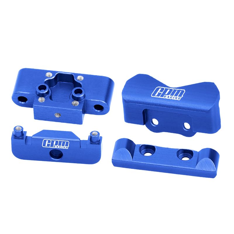 GPM 7075 Alloy Front Bulkhead & Rear Pin Mounts for LOSI 1/24 Micro-B 2Wd Buggy Rtr-Los00007 - color: Blue