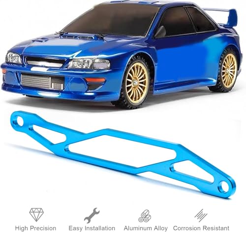 TT02 Battery Plate Aluminum Alloy Battery Holder Mount Plate for Tamiya 1/10 TT02 RC Car Chassis - CNC Machined Upgrade Part - Easy Install - Fits 7.2V/7.4V LiPo/NiMH Packs - color: Blue