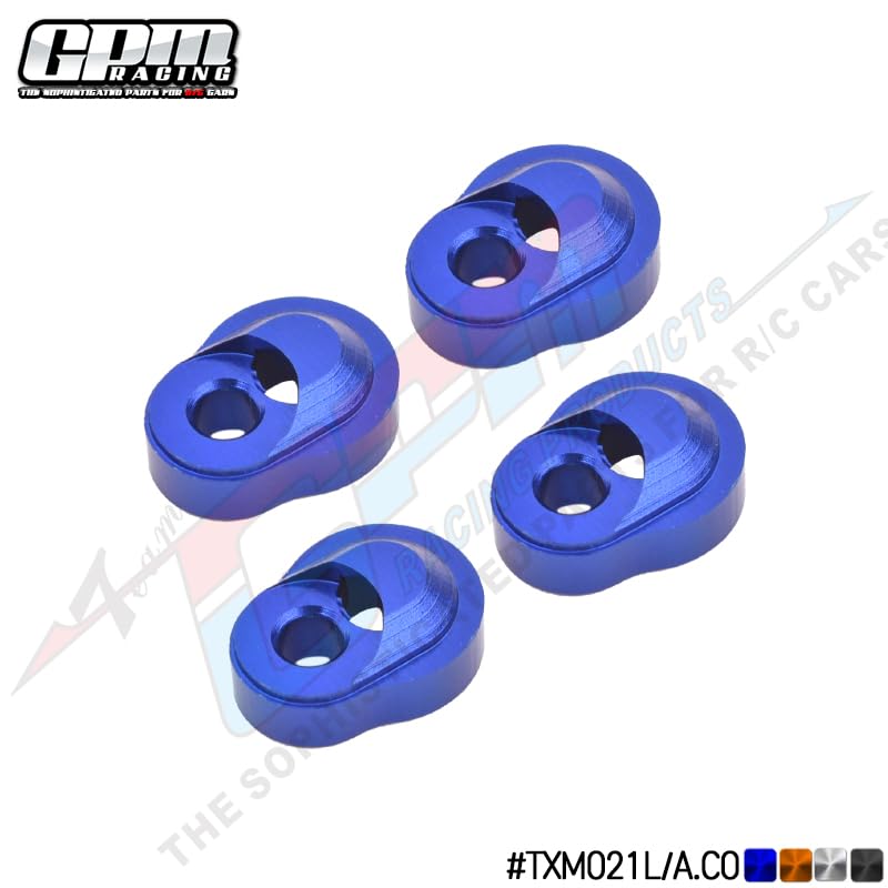 GPM for TRAXXAS-1/5 X-MAXX 6S Monster TRUCK-77076-4、TRAXXAS-1/5 X-MAXX 8S Monster TRUCK-77086-4 Aluminum Alloy 7075 Hinge Pin Retainer Set of 4