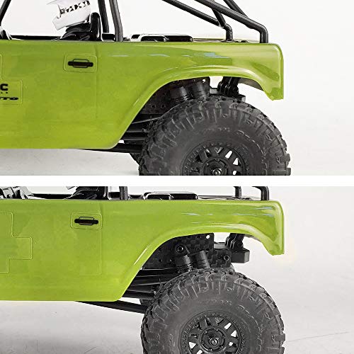 Maleonn 2Pcs RC Carbon Fiber Frame Rail High Clearance for 1/24 RC Crawler Car SCX24 Chassis Upgrades AXI90081 Deadbolt AXI00001 C10 AXI00002 JLU Accessories Replacement Parts - size: Heighten