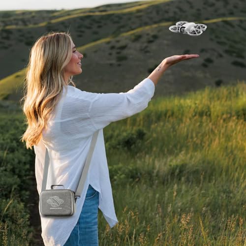 GAGITERVR N2S Neo Combo Hard Carrying Case, Travel Shoulder Bag with Soft Velvet Lining, Portable Protection for DJI Neo Drone, Up to 5 Batteries, Charging Hub & Accessories, Ideal for Trip & Storage - size: For 5 Batteries/Charging Hub