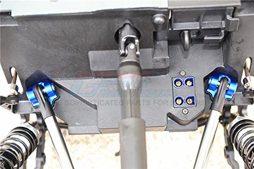 Aluminum Rear Upper Axle Mount Set For Rear Suspension Links For LOSI 1:6 4WD Super Baja Rey LOS05013 / Super Baja Rey 2.0 LOS05021 Upgrades - Blue