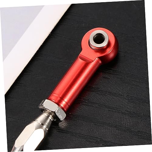 6pcs Adjustable Turnbuckle Rod Linkage for Rc Epxhsp Racing Trucks Premium Steering Rods Easy to Install Upgrade Parts Red