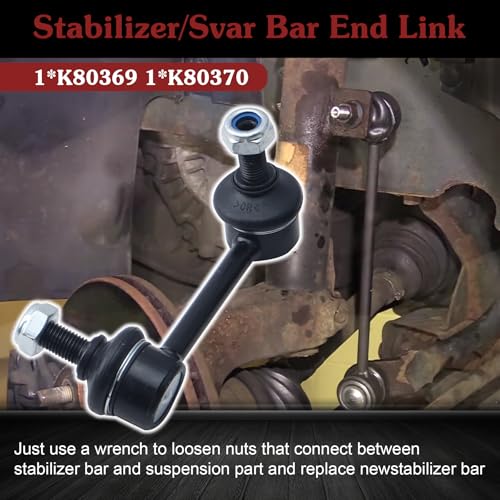2* K80369 K80370 Rear Sway Bar Link - Restore Rear Stability | Compatible with 2002-2006 Honda CR-V - color: 1*K80369 1*K80370, size: Sway Bar Link