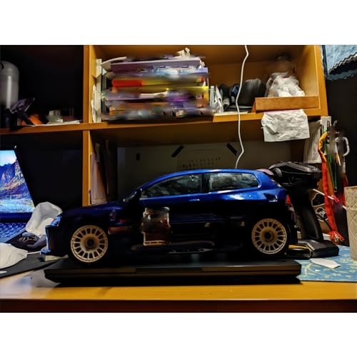 fujita 1/10 RC ON-Road Rubber Racing Tire Rim 68mm OD for 1:10 RC On-Road Touring Drift Car HSP Tamiya XV01 TT01 TT02 HPI Kyosho FAZER MK2 (White B) - color: White B