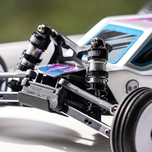 INJORA Carbon Shock Towers and Aluminum Oil Shocks for Losi Micro-B/Micro-T