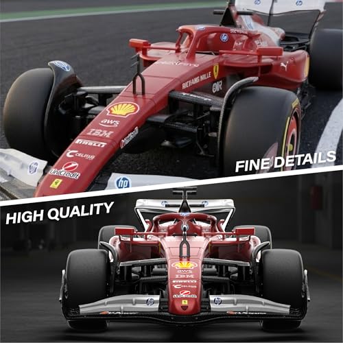 Voltz Toys Licensed 1:12 F1 Ferrari SF-25 Remote Control Vehicle - RC Series for Kids and Adults - 2.4GHz Racing Toy for Gift (1:12 Ferrari SF-25) - color: 1:12 Ferrari Sf-25